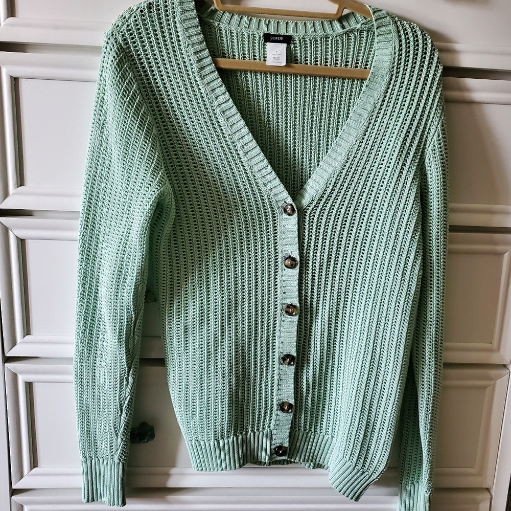 J. CREW V Neck button down Cardigan